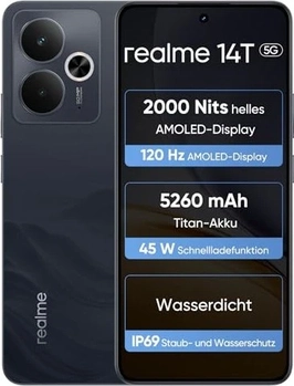 Realme 14T 5G (5260mAh) 256GB/8GB Obsidian Black