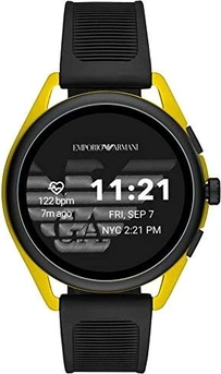 Emporio Armani Connected Smartwatch 3 with Plastic bracelet black/yellow