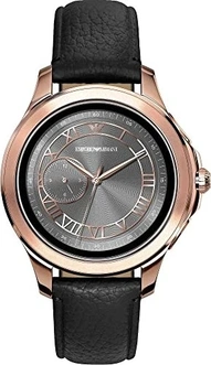 Emporio Armani Connected Alberto gold with leather bracelet black
