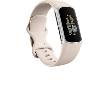 Fitbit Charge 6 activity tracker porcelain/silver