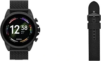 Fossil Gen 6 Smartwatch 44mm Black Stainless Steel Mesh