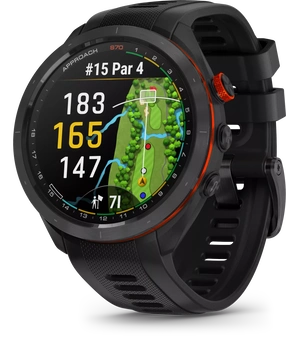 Garmin Approach S70 47mm GPS-golf watch black ceramic/black