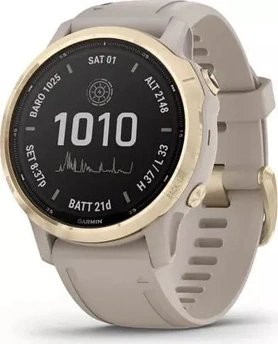 Garmin Fenix 6S Pro solar light gold/light sand