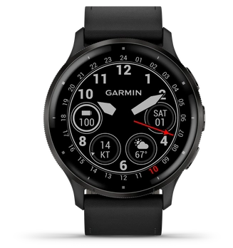 Garmin Venu 3 slate/black leather