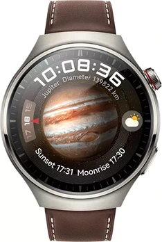 Huawei Watch 4 Pro Dark Brown Leather strap