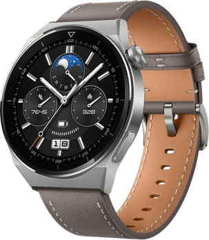 Huawei Watch GT 3 Pro titanium 46mm Gray Leather