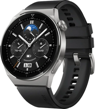Huawei Watch GT 3 Pro titanium 46mm Black fluoroelastomer