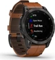 Garmin epix 2 Sapphire black titanium/chestnut leather