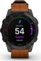 Garmin epix 2 Sapphire black titanium/chestnut leather