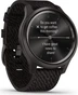 Garmin vivomove Style activity tracker black pepper woven/graphite