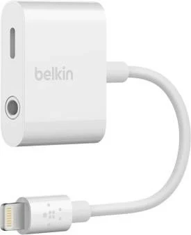 Belkin 3.5mm audio + Charge RockStar кабель-адаптер 0.15m white