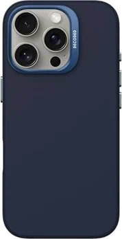 Decoded AntiMicrobial Silicone Back Cover для Apple iPhone 16 Pro Blue Print