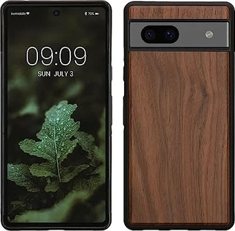 KWMobile Hard wooden Cover для Google Pixel 7a темний коричневий