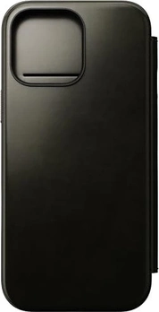 Nomad modern Horween Leather Folio для Apple iPhone 16 Pro Max зелений chrome