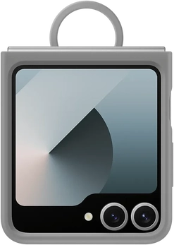 Samsung Silicone case для Galaxy Z Flip7 FE/Flip6 сірий