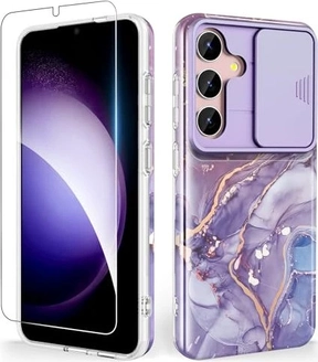 Shedeer sleeve with camera guard для Samsung Galaxy S24+ фіолетовий