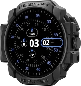 Spigen Rugged Armor Pro для Google Pixel Watch 3 (45mm) Matte чорний