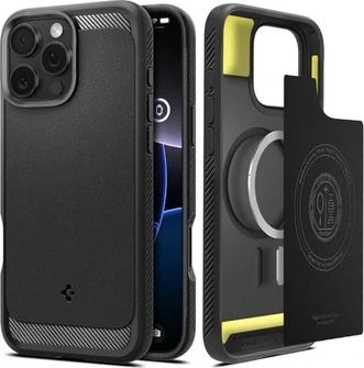 Spigen Rugged Armor (MagFit) для Apple iPhone 16 Pro Matte чорний