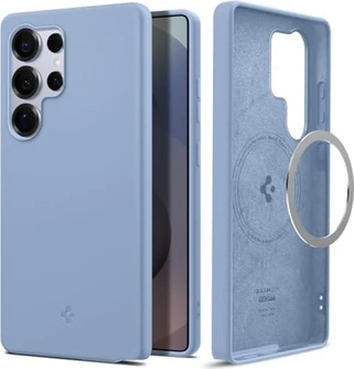 Spigen Silicone Fit (MagFit) для Samsung Galaxy S25 Ultra Sapphire синій