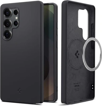 Spigen Silicone Fit (MagFit) для Samsung Galaxy S25 Ultra чорний