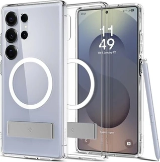 Spigen Ultra hybrid S (MagFit) для Samsung Galaxy S25 Ultra clear білий