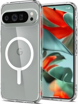 Spigen Ultra hybrid Metal ring (MagFit) для Google Pixel 9 Pro XL білий