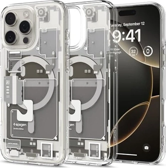 Spigen Ultra hybrid Zero One (MagFit) для Apple iPhone 16 Pro Max natural titanium