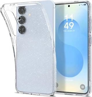 Spigen liquid Crystal Glitter для Samsung Galaxy S25 Crystal quartz