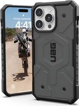 UAG Pathfinder case with MagSafe для Apple iPhone 15 Pro Max срібний