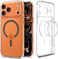 Spigen Ultra hybrid (MagFit) для Apple iPhone 17 Pro Max clear graphite