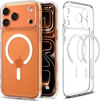 Spigen Ultra hybrid (MagFit) для Apple iPhone 17 Pro clear білий