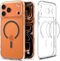 Spigen Ultra hybrid (MagFit) для Apple iPhone 17 Pro clear graphite