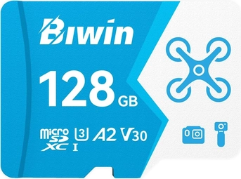 Biwin MS160 R160/W120 microSDXC 128GB, UHS-I U3, A2, Class 10