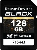 Delkin Black R290/W190 SDXC 128GB, UHS-II U3, Class 10