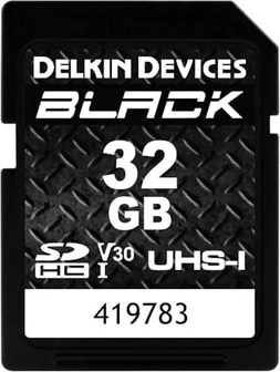 Delkin Black R90/W90 SDHC 32GB, UHS-I U3, Class 10