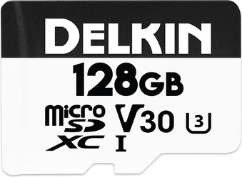 Delkin Hyperspeed R100/W80 microSDXC 128GB, UHS-I U3, Class 10
