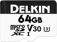 Delkin Hyperspeed R100/W80 microSDXC 64GB, UHS-I U3, Class 10