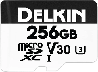 Delkin Hyperspeed R100/W80 microSDXC 256GB, UHS-I U3, Class 10
