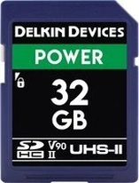 Delkin Power 2000X R300/W250 SDHC 32GB, UHS-II U3, Class 10