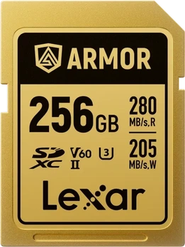 Lexar Armor Gold R280/W205 SDXC 256GB, UHS-II U3, Class 10