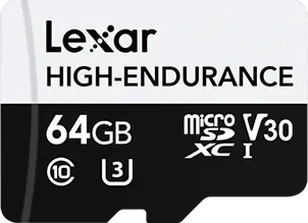 Lexar High-Endurance R100/W35 microSDXC 64GB, UHS-I U3, Class 10