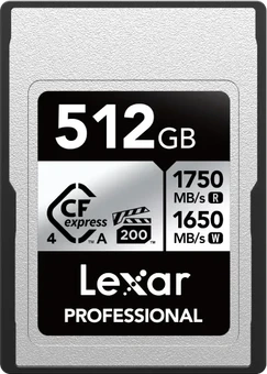 Lexar Professional SILVER R1750/W1650 CFexpress 4.0 Type A 512GB