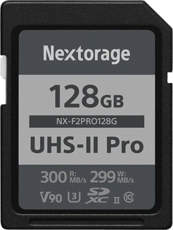 Nextorage NX-F2PRO R300/W299 SDXC 128GB, UHS-II U3, Class 10