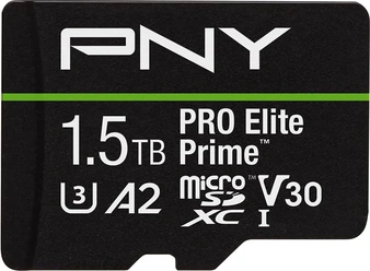 PNY Pro Elite Prime R200/W150 microSDXC 1.5TB Kit, UHS-I U3, A2, Class 10