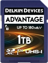 Delkin Advantage R180/W160 SDXC 1TB, UHS-I U3, Class 10