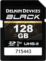 Delkin Black R290/W190 SDXC 128GB, UHS-II U3, Class 10