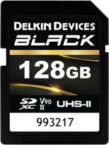 Delkin Black R300/W250 SDXC 128GB, UHS-II U3, Class 10