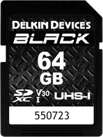 Delkin Black R90/W90 SDXC 64GB, UHS-I U3, Class 10