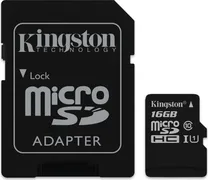 Kingston Canvas Select R80 microSDHC 16GB Kit, UHS-I U1, Class 10