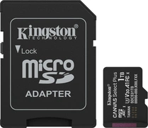 Kingston Canvas Select Plus Gen3 R150 microSDXC 1TB Kit, UHS-I U3, A1, Class 10